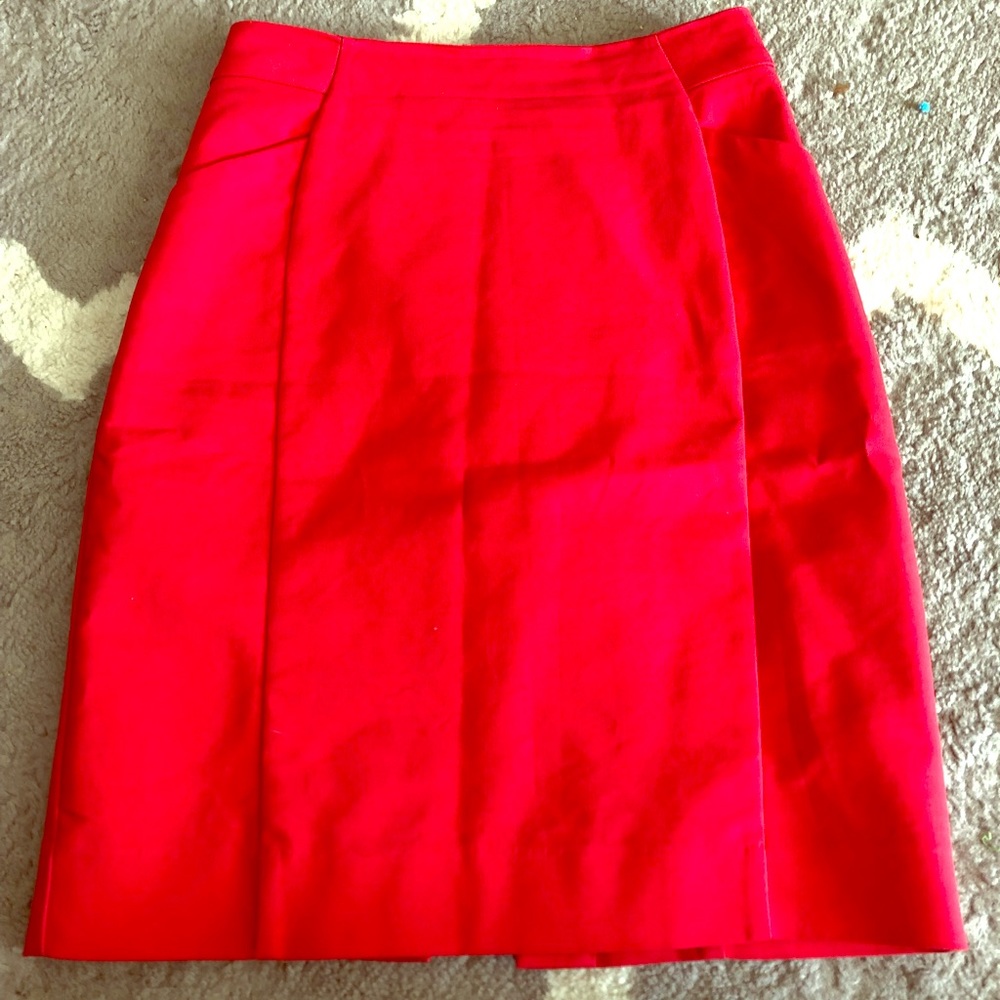 Hot pink pencil skirt